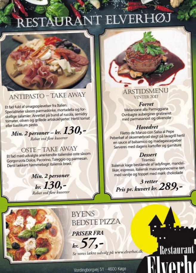 Elverhøi Menu