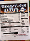 Poppy C's menu