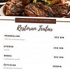 Restoran Teatar Surcin menu