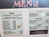 Gnows' Place menu