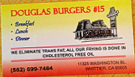 D Burgers menu