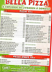 Bella Pizza menu