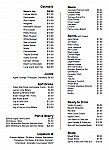 River Canyon menu