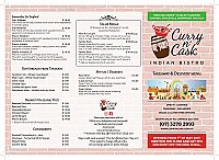 Curry n Cask menu