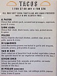 Coyotito Mexican Cantina menu