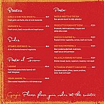 Cafe Rossa menu