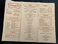 Aggie's Steak menu