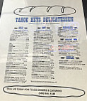 Tahoe Keys Deli menu