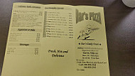 Dar's Pizza menu