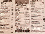 Pizza King menu