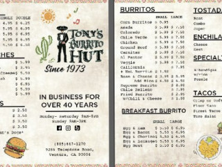 Tony's Burrito Hut