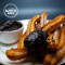 Classic Vanilla Churros 9 Pieces Dark Chocolate Dip