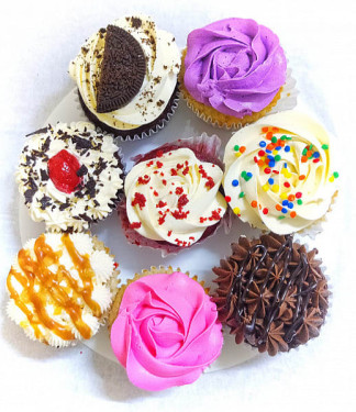 Assorteret Cupcakes Pakke Med 6