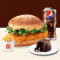 Ny Fiery Chicken Burger Medium Fries Medium Pepsi Choco Lava Cup