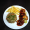 Chicken Steak [Served With Fried Rice French Fries]