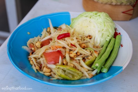 Grøn Papaya Salat