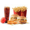 2 Grillet Kyllingeost Burger Kylling Mcnuggets 6 Stk 2 Pommes Frites (L) Cola