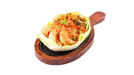 Crispy Veg Dimsum With Chilli Garlic Rice Sizzlers