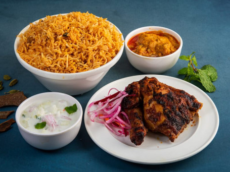 Grill Chicken With Biryani Rice