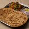 Plain Paratha Aloo Mattar (2 Pcs)