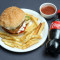 Veg Burger Coke French Fries