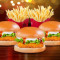 3 Paneer Delight Burger 2 Fries (M)