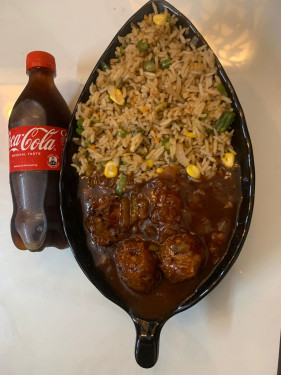 Manchurian Fried Rice Coke