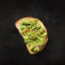 Guacamole På Toast En Skive