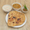 2 Plain Paratha Curd Pickle Chole