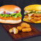 Combo Of Railway Cutlet Burger And Double Decker Chicken Burger With Free Nuggets