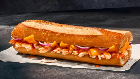 Ny Smoky Buffalo Chicken Melt - Ristet Baguette