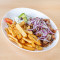 Gyros Mit Tzatziki, Pommes Frites Und Beilagensalat