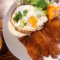 Katsu Chicken Broken Rice With Fried Egg