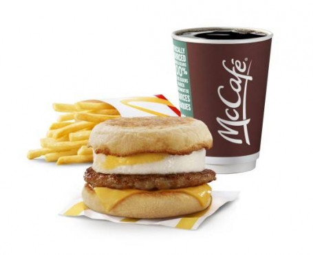 Sausage N Egg Mcmuffin Ekstra Værdi Måltid [590,0 Cals]