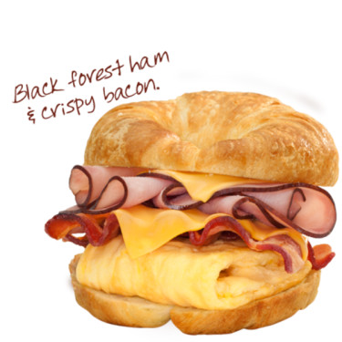 Dobbelt Croissan'wich Med Skinkebacon