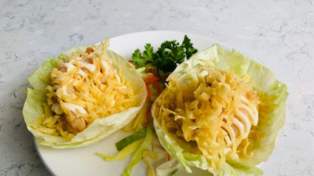 Lettuce Cup With Golden Shrimp (2 Pcs