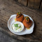 Boudin Noir Croquettes With Caramelised Apple And Sour Cream