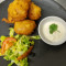 Halloumi And Pollenta Fritter