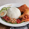 R22 Pappa Special Nasi Lemak (2 Dishes) With Fried Chicken And Sambal Sotong