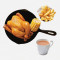 Rě Wèi Zhà Jī‧shǔ Tiáo‧sù Mǐ Pèi Chá Fēi Dòng Yǐn Fried Chicken ‧ Fries ‧ Sweet Corn W Tea Or Coffee Iced Drink