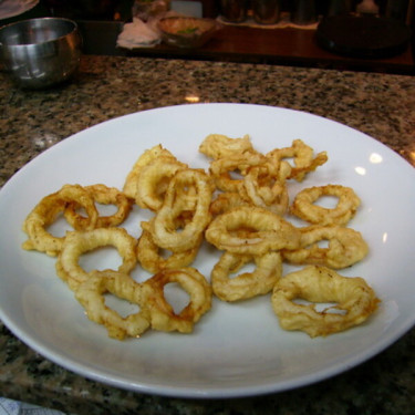 Stegte Calamari Ringe