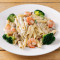 Chicken Prawn Alfredo Pasta