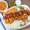 7. Lamb Chicken Kabob Platter