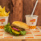 100% Fresh Chuck Steak Cheeseburger Combo (6 Oz.